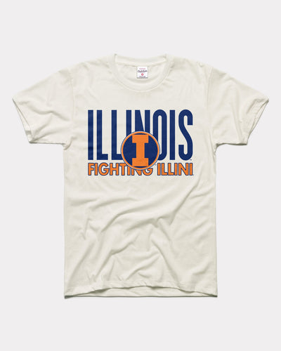 White Illinois Fighting Illini Vintage T-Shirt