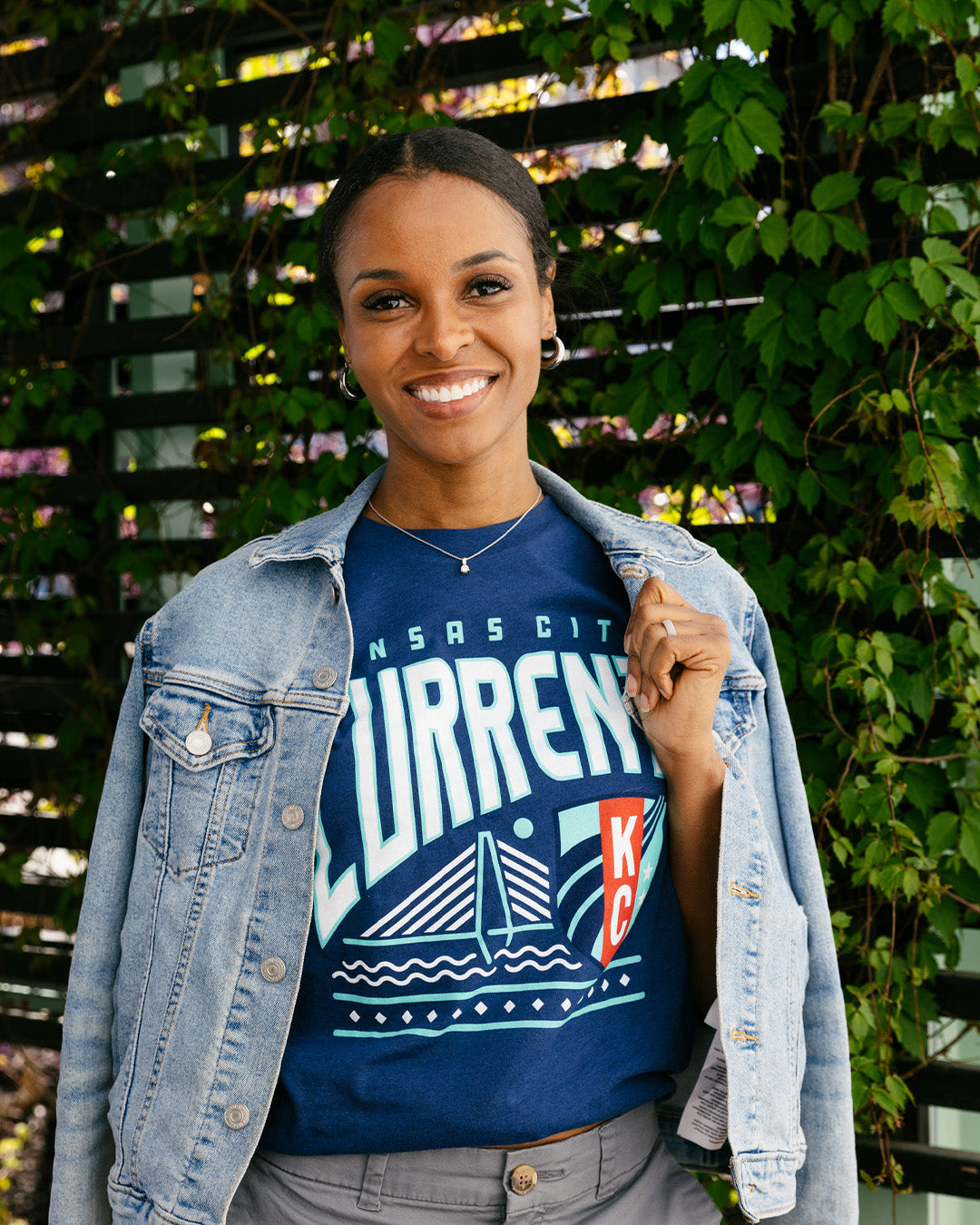 KC Current Bridge Navy T-Shirt | CHARLIE HUSTLE
