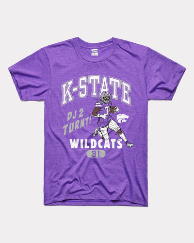 Purple DJ Giddens Kansas State Football Caricature Vintage T-Shirt