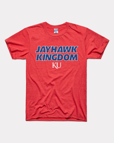 Red Kansas Jayhawk Kingdom Vintage T-Shirt