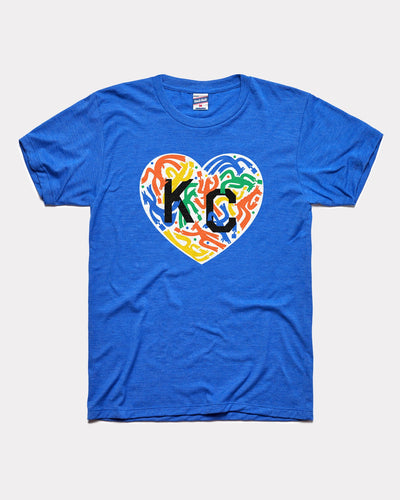 KC Leopard Heart | KC Royals Toddler Youth Adult Tank or Tee 