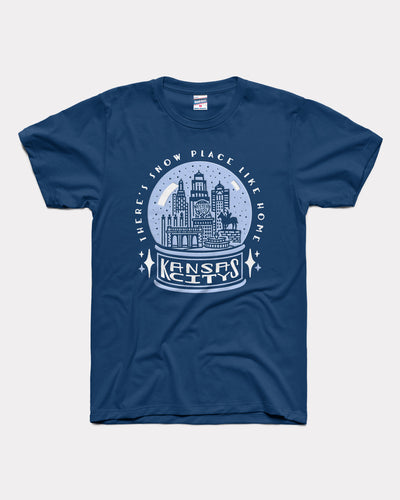 Cobalt Blue Kansas City Snow Place Like Home Vintage T-Shirt