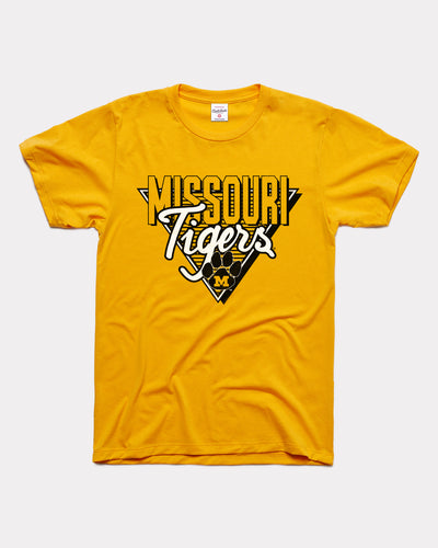 Gold Missouri Tigers 90s Throwback Vintage T-Shirt