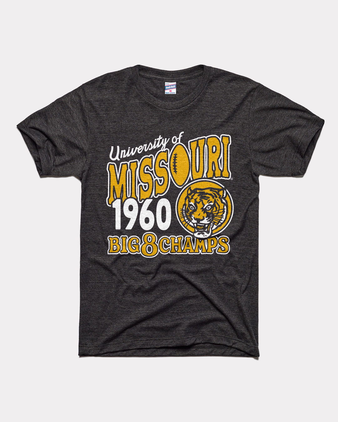 Missouri Tigers Big 8 1960 Champs Black T-Shirt | CHARLIE HUSTLE