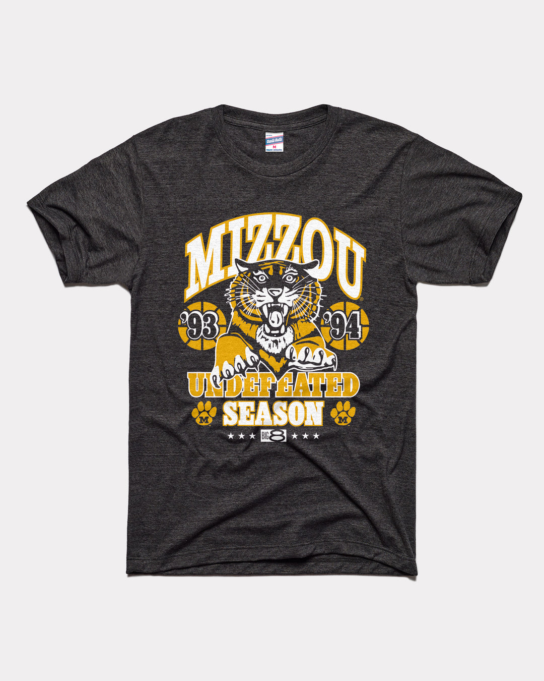Missouri Tigers Undefeated Season 1993 Black T-Shirt | CHARLIE HUSTLE