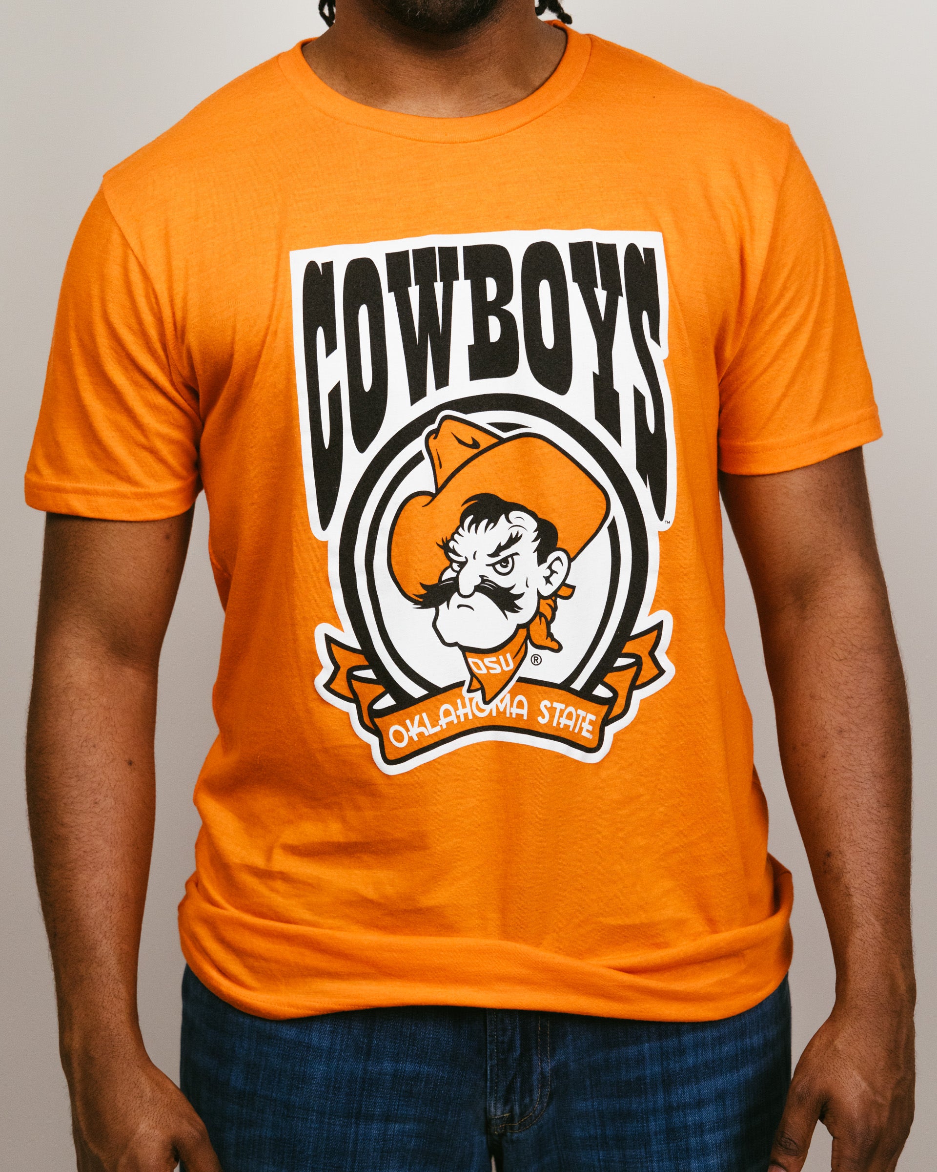 Oklahoma State Cowboys Cola Orange Vintage T-Shirt | CHARLIE HUSTLE