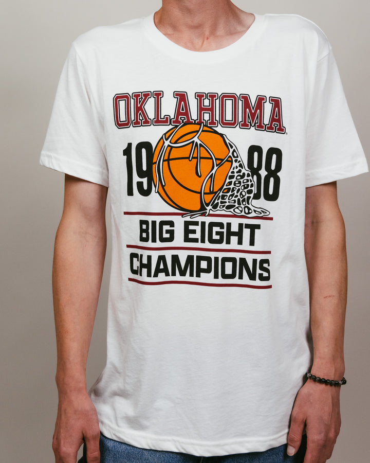 OU Sooners 1988 Basketball Champs White T-Shirt | CHARLIE HUSTLE