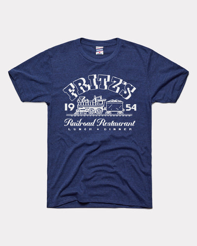 Navy Fritz's Railroad Restaurant Kansas City Vintage T-Shirt