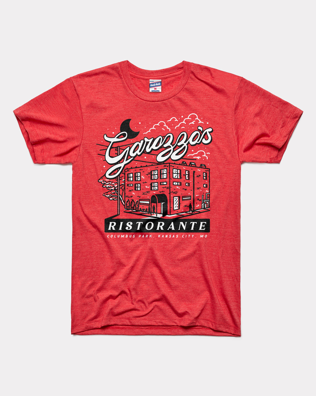 【激レア】USA製 MAURICE MALONE Tシャツ Lサイズ レッド Garozzo's Ristorante Red T-Shirt | CHARLIE HUSTLE