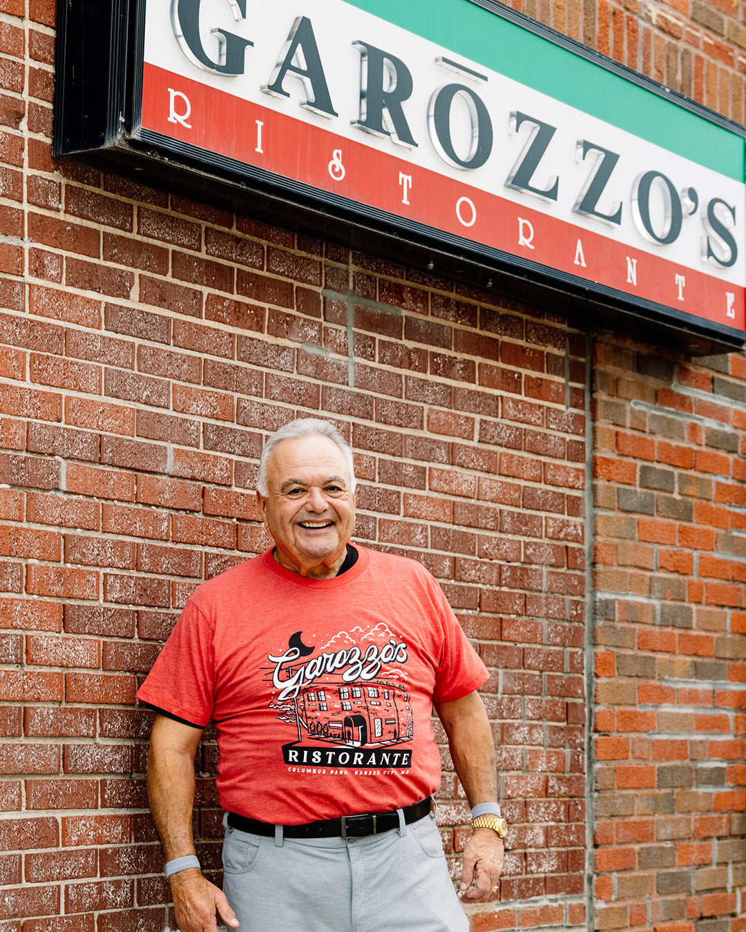 Garozzo's Ristorante Red T-Shirt | CHARLIE HUSTLE