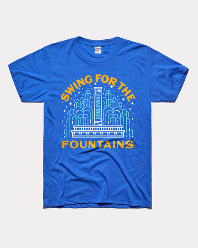Royal Blue Boulevard Brewing Swing for the Fountains Vintage T-Shirt