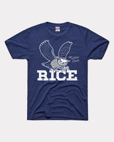 Navy Rice Fightin' Owls Vintage T-Shirt