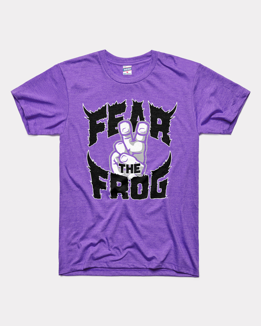 TCU Fear the Frog Purple T-Shirt | CHARLIE HUSTLE