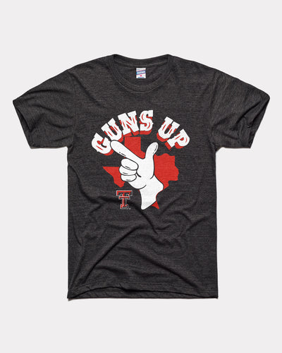 Black Texas Tech Red Raiders Guns Up Vintage T-Shirt