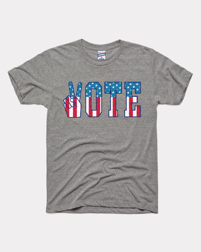 Grey USA Vote Vintage T-Shirt