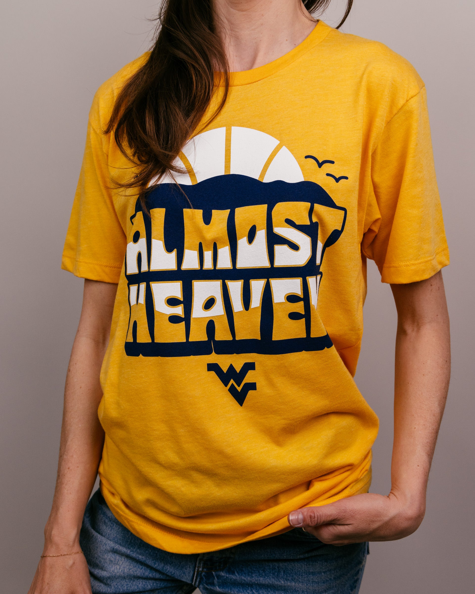 West Virginia Almost Heaven Gold T-Shirt | CHARLIE HUSTLE