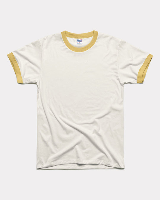 Essential White & Butter Unisex Ringer