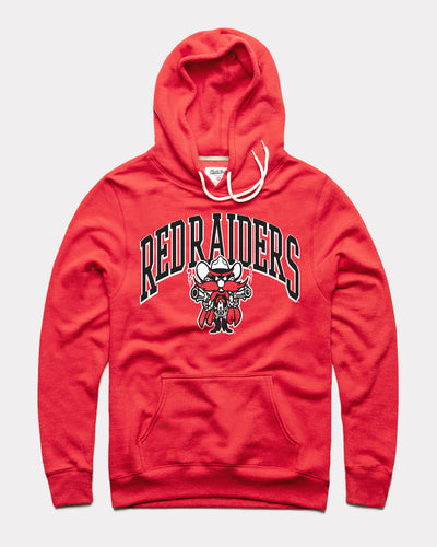 Texas Tech Red Raiders Arch Vintage Red Hoodie