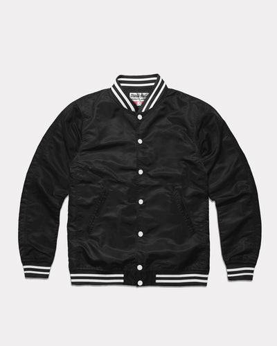 Black Unisex Essential Varsity Jacket