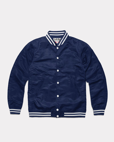 Navy Unisex Essential Varsity Jacket