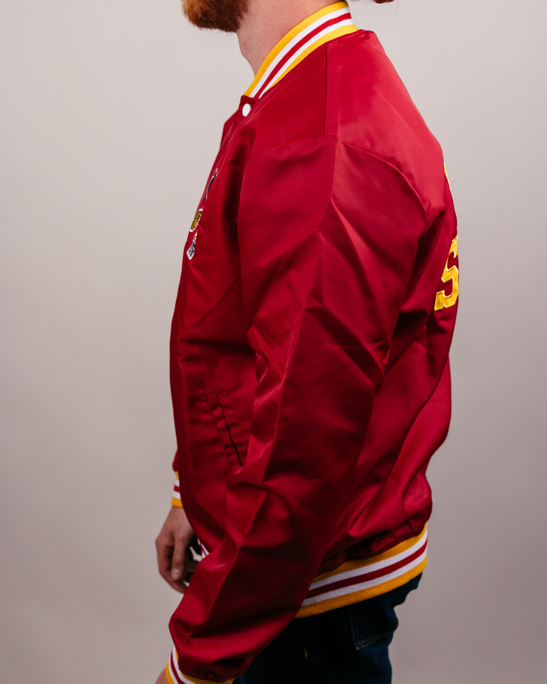 Iowa State University Vintage Cardinal Varsity Jacket | CHARLIE HUSTLE