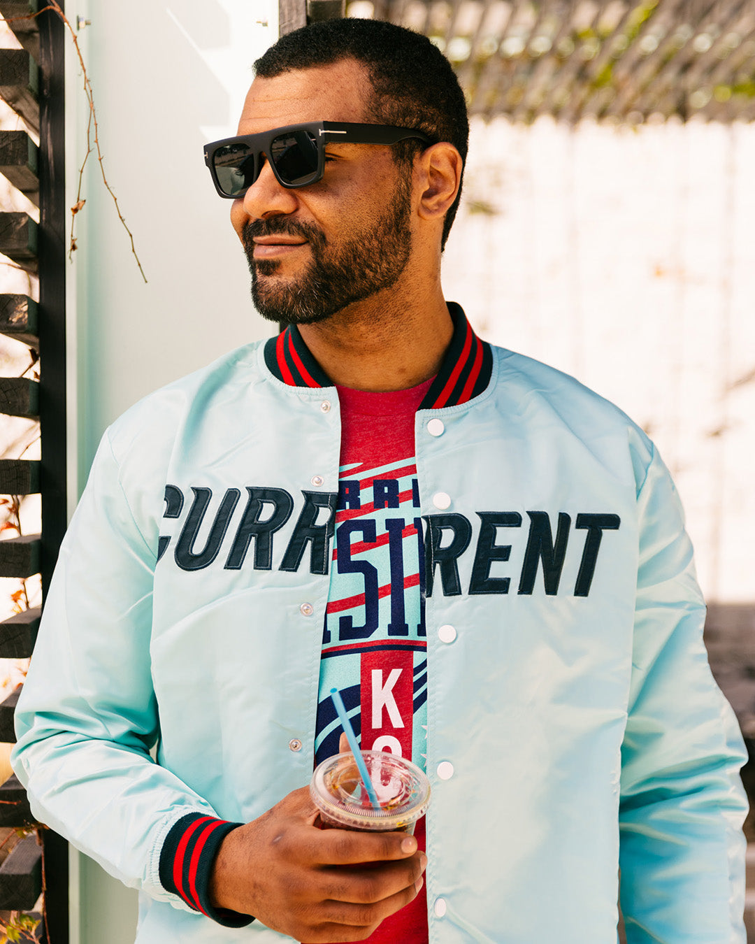 Kansas City Current Teal Vintage Letterman Jacket | CHARLIE HUSTLE