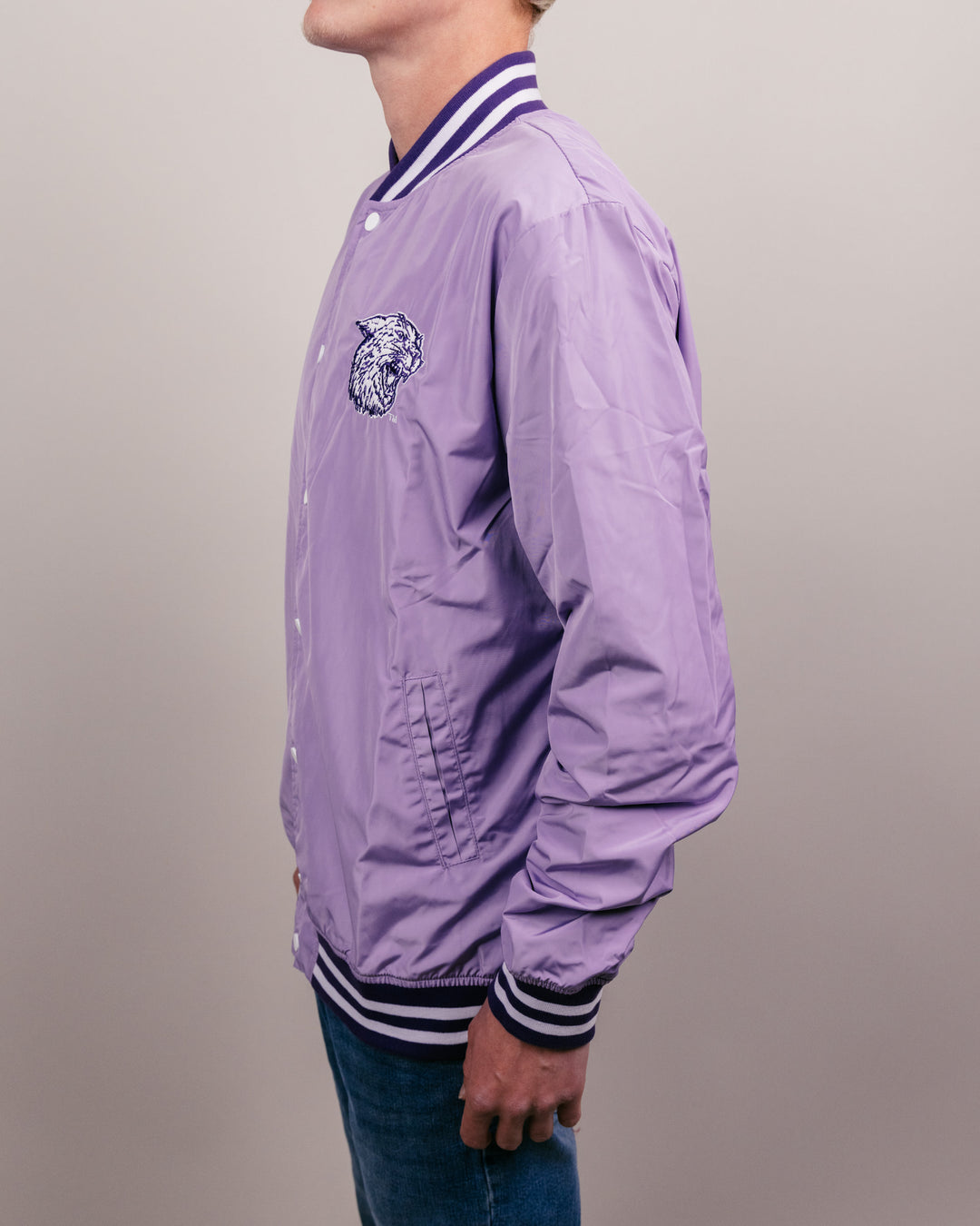 Kansas State University Vintage Purple Letterman Jacket | CHARLIE