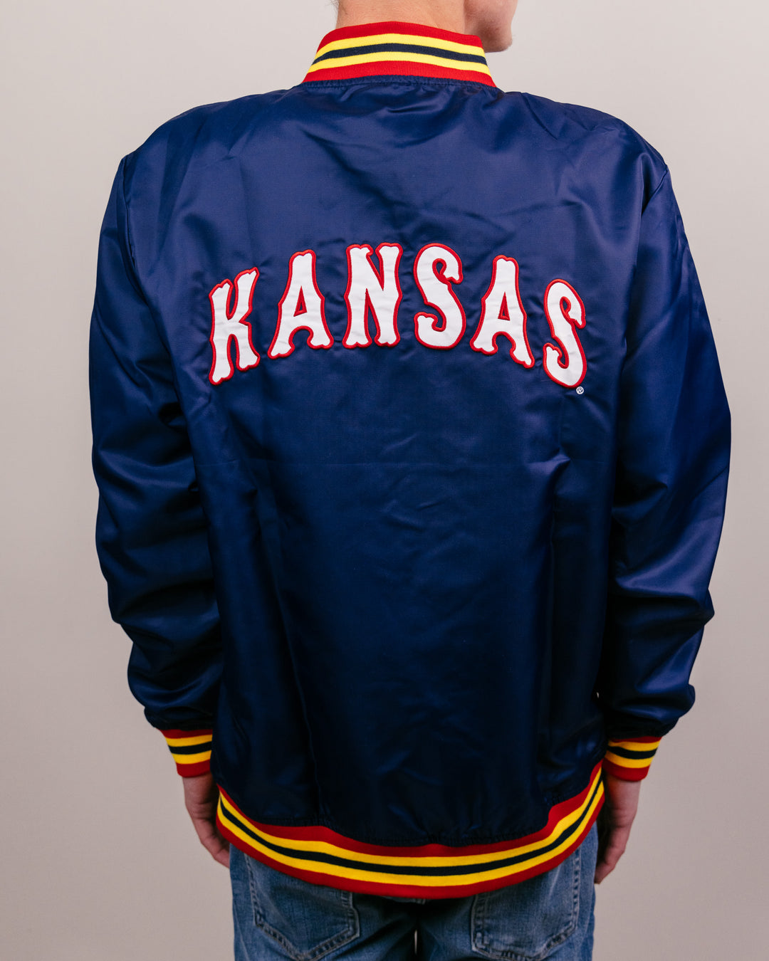 KU KANSAS ボンバージャケット Kansas Jayhawks Royal Blue