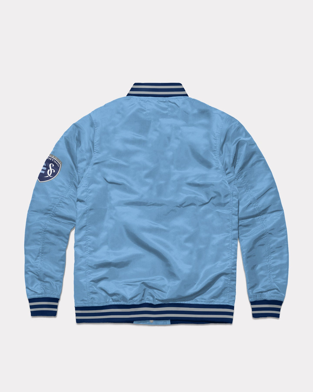 Sporting KC Powder Blue Letterman Jacket | CHARLIE HUSTLE