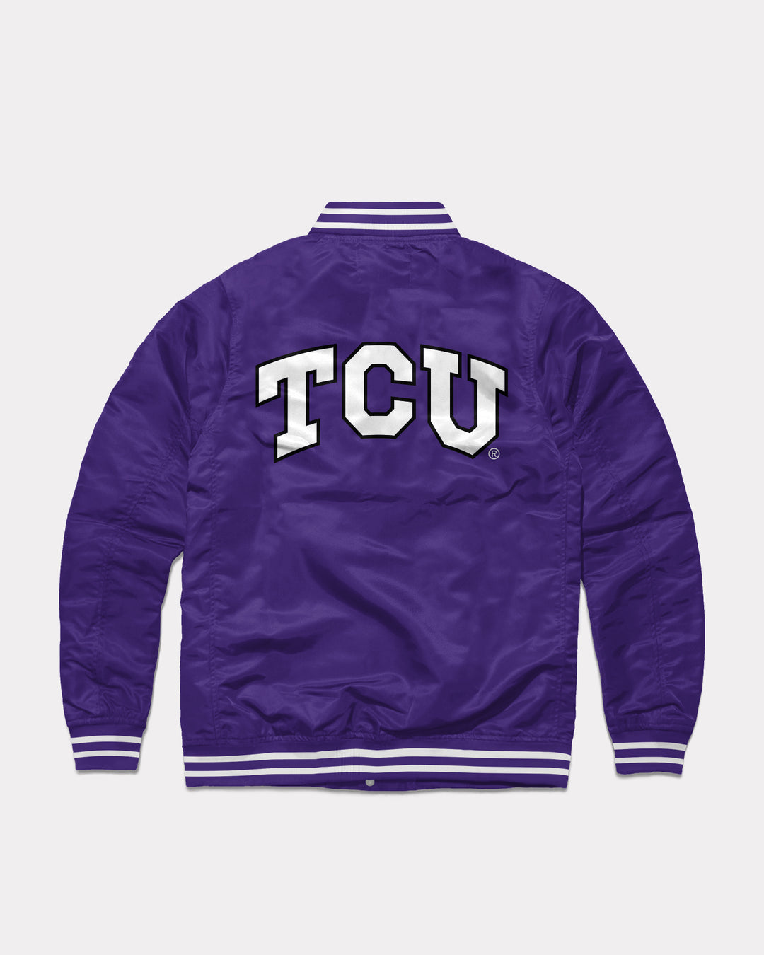 TCU Horned Frogs Purple Letterman Jacket | CHARLIE HUSTLE