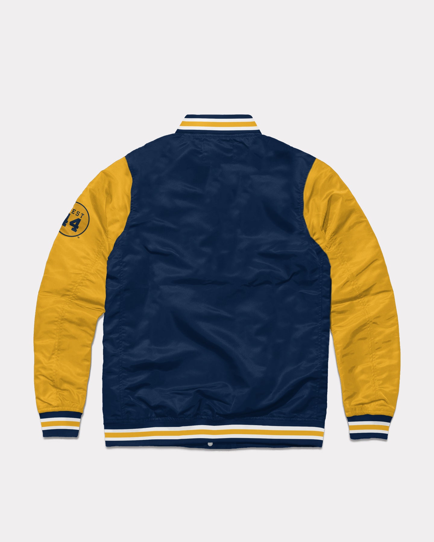 West Virginia Jerry West Letterman Navy Jacket | CHARLIE HUSTLE
