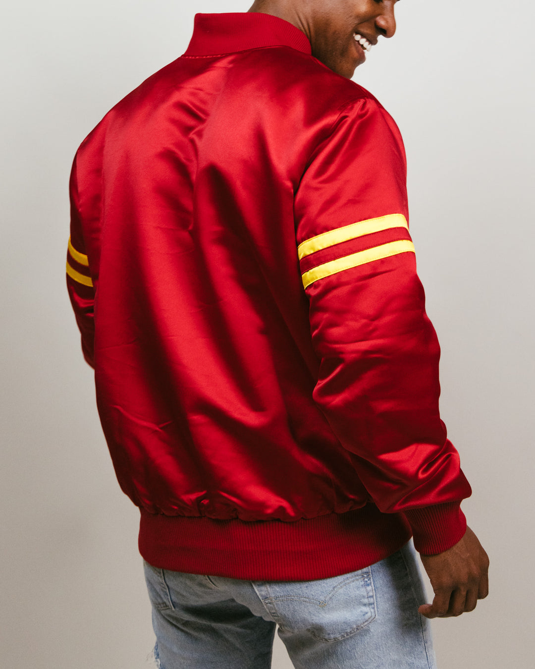 Iowa State Cyclones Cardinal Bomber Jacket | CHARLIE HUSTLE