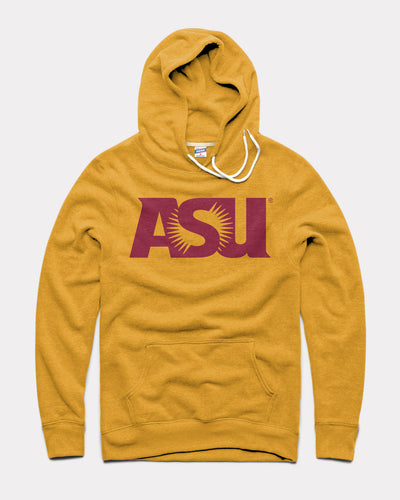 Gold Arizona State Sundevils ASU Logo Vintage Hoodie Sweatshirt