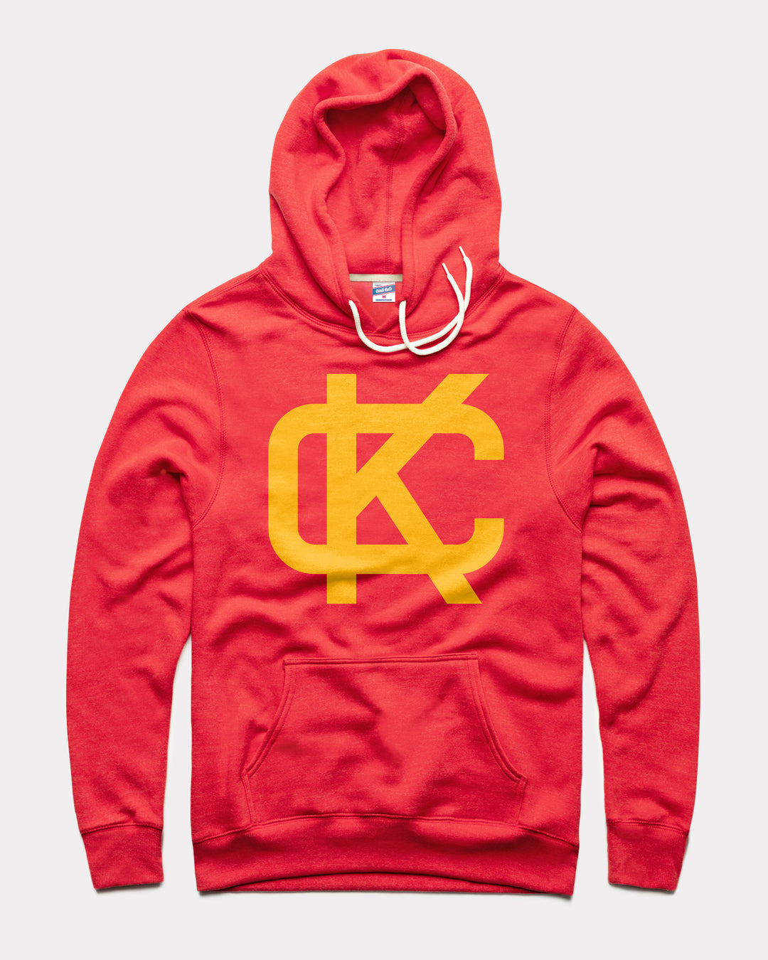 KC Block Red Vintage Hoodie Sweatshirt | CHARLIE HUSTLE