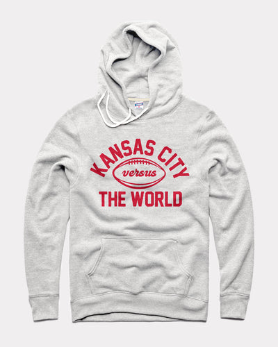 Ash Grey KC vs The World Vintage Hoodie Sweatshirt