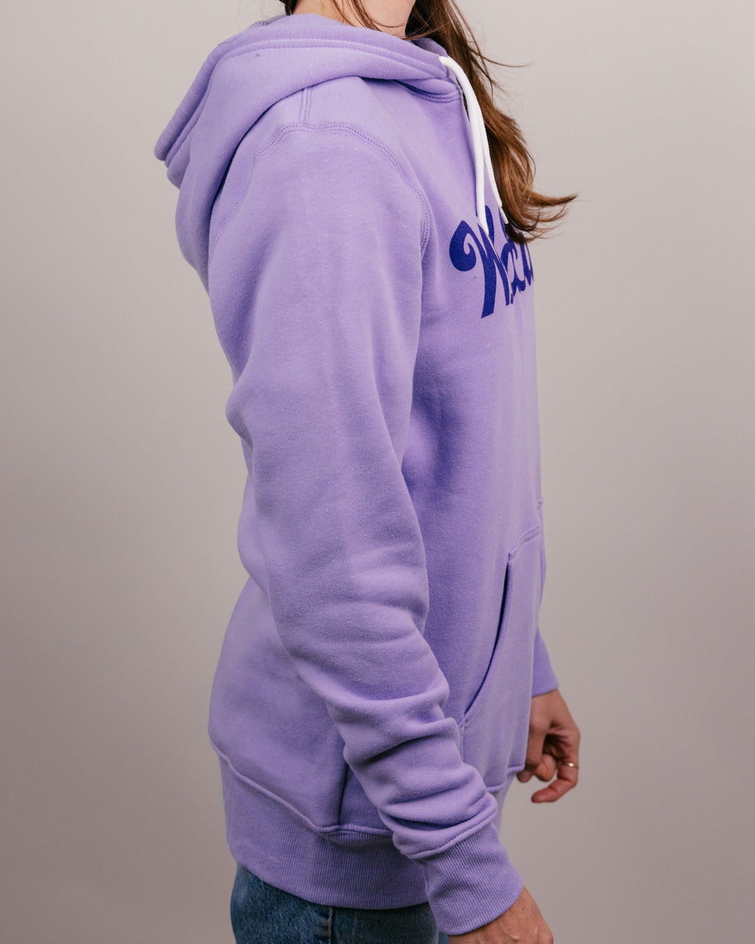 Kansas State Wildcats Script Lavender Vintage Hoodie CHARLIE HUSTLE