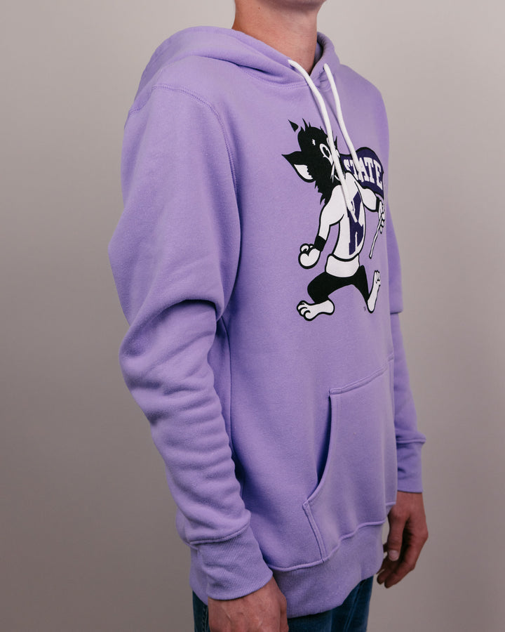 K-State Wildcats Logo Lavender Hoodie | CHARLIE HUSTLE