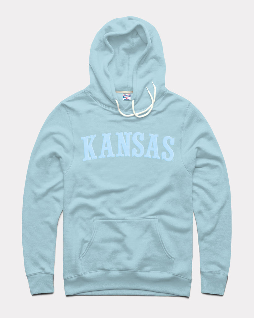 Kansas Jayhawks Puff Ink Powder Hoodie | CHARLIE HUSTLE