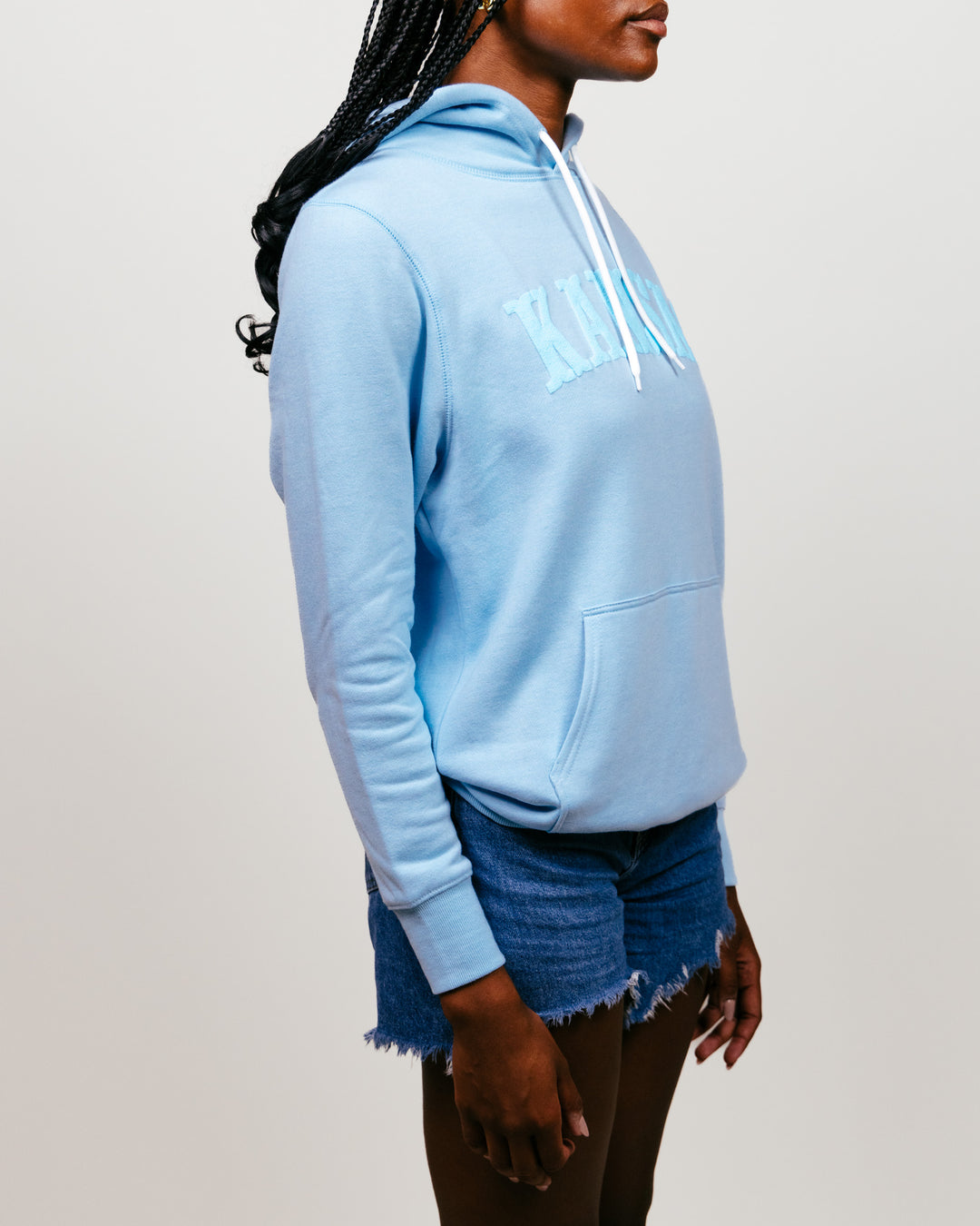 Kansas Jayhawks Puff Ink Powder Hoodie | CHARLIE HUSTLE