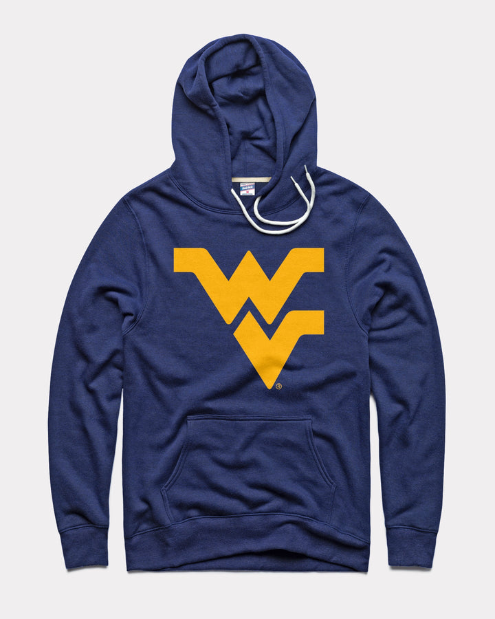 West Virginia Mountaineers Crewneck Sweatshirt - Adult Arch & Logo Gameday Pullover, Navy, Officially Licensed