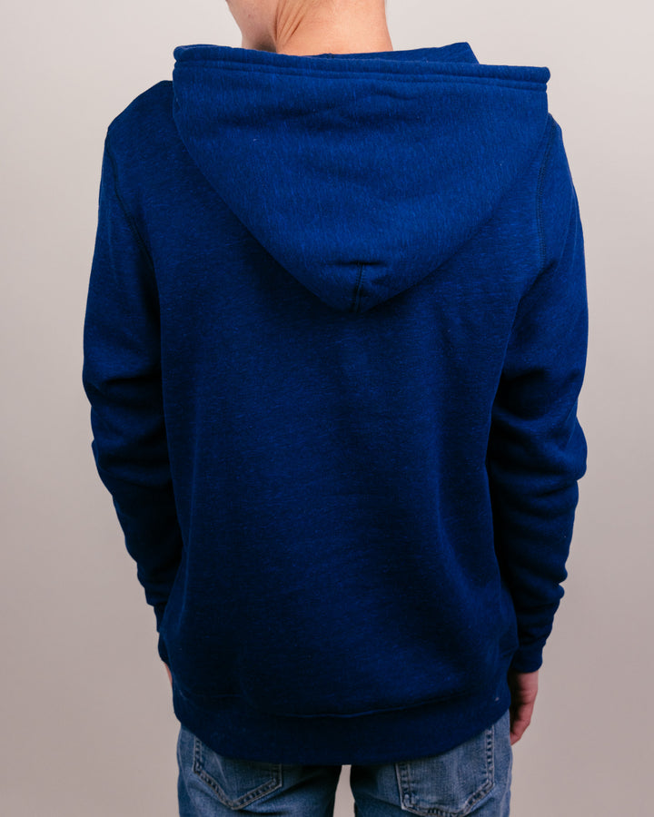 West Virginia Mountaineers Logo Navy Hoodie | CHARLIE HUSTLE