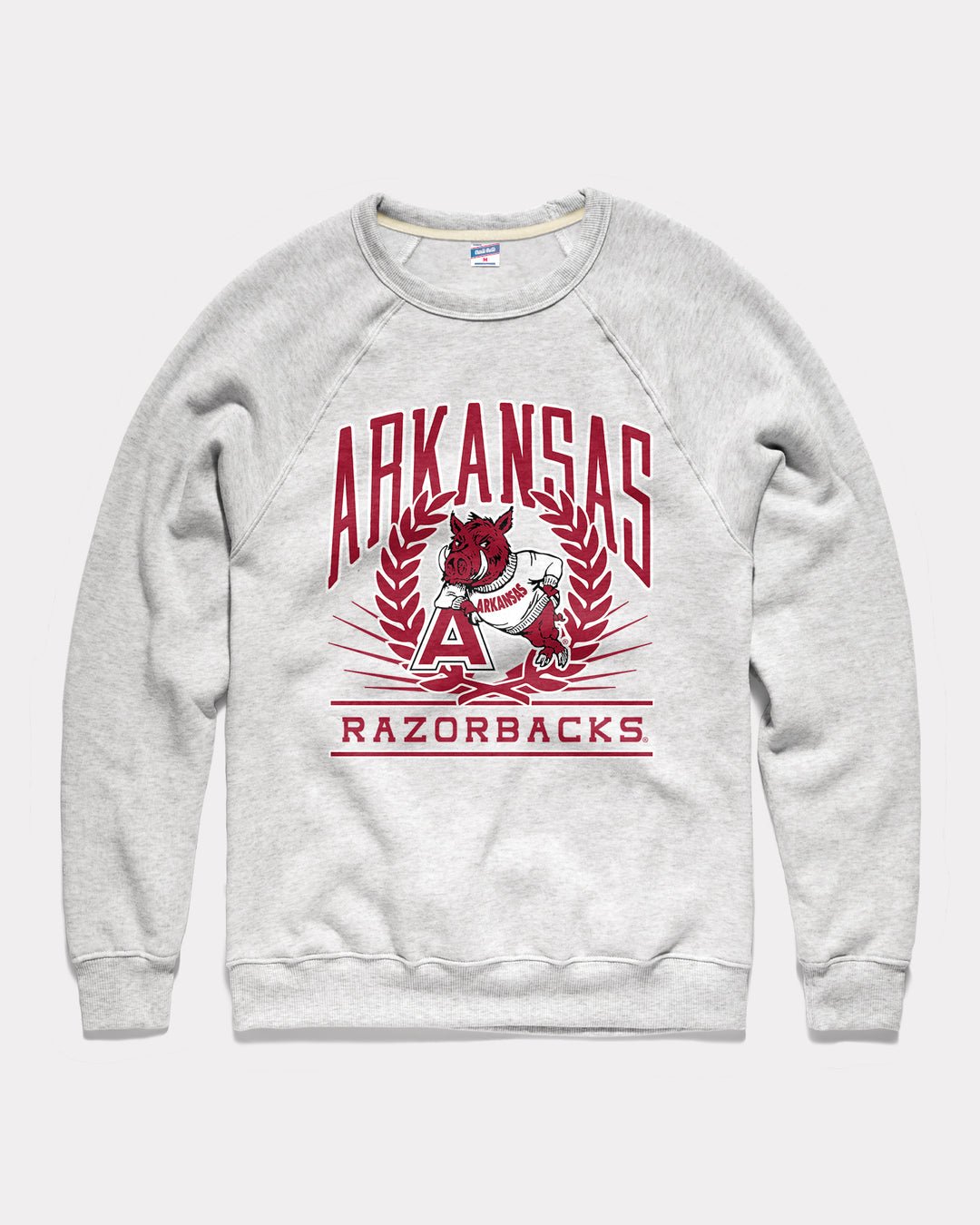 Arkansas Razorbacks Laurel Ash Crewneck CHARLIE HUSTLE