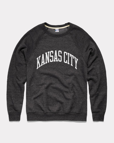 Black & White Kansas City Arch Vintage Crewneck Sweatshirt