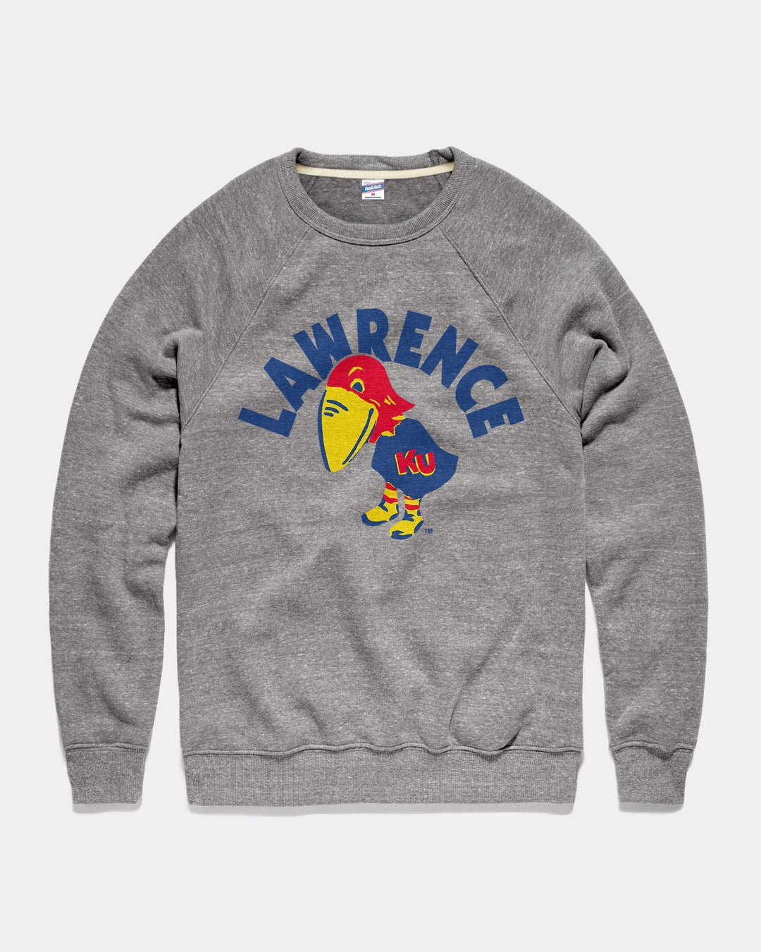 Lawrence Kansas Arch Vintage Grey Crewneck | CHARLIE HUSTLE