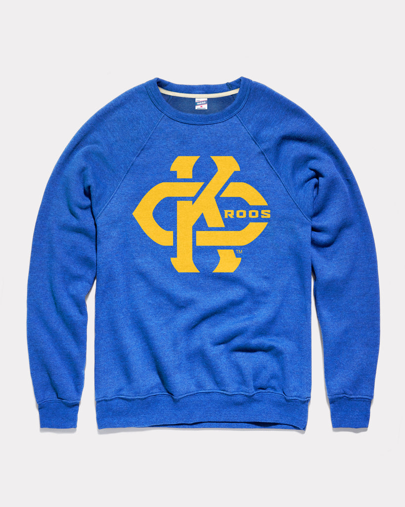 UMKC Interlocking Royal Blue Crewneck | CHARLIE HUSTLE