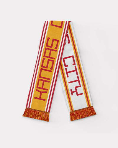 Gold and Red Kansas City Hometown Scarf