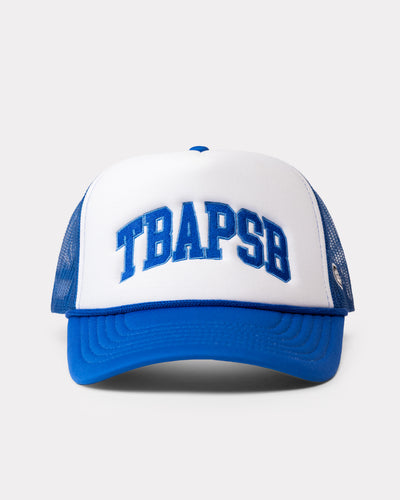 White & Royal Blue TBAPSB Trucker Hat Front