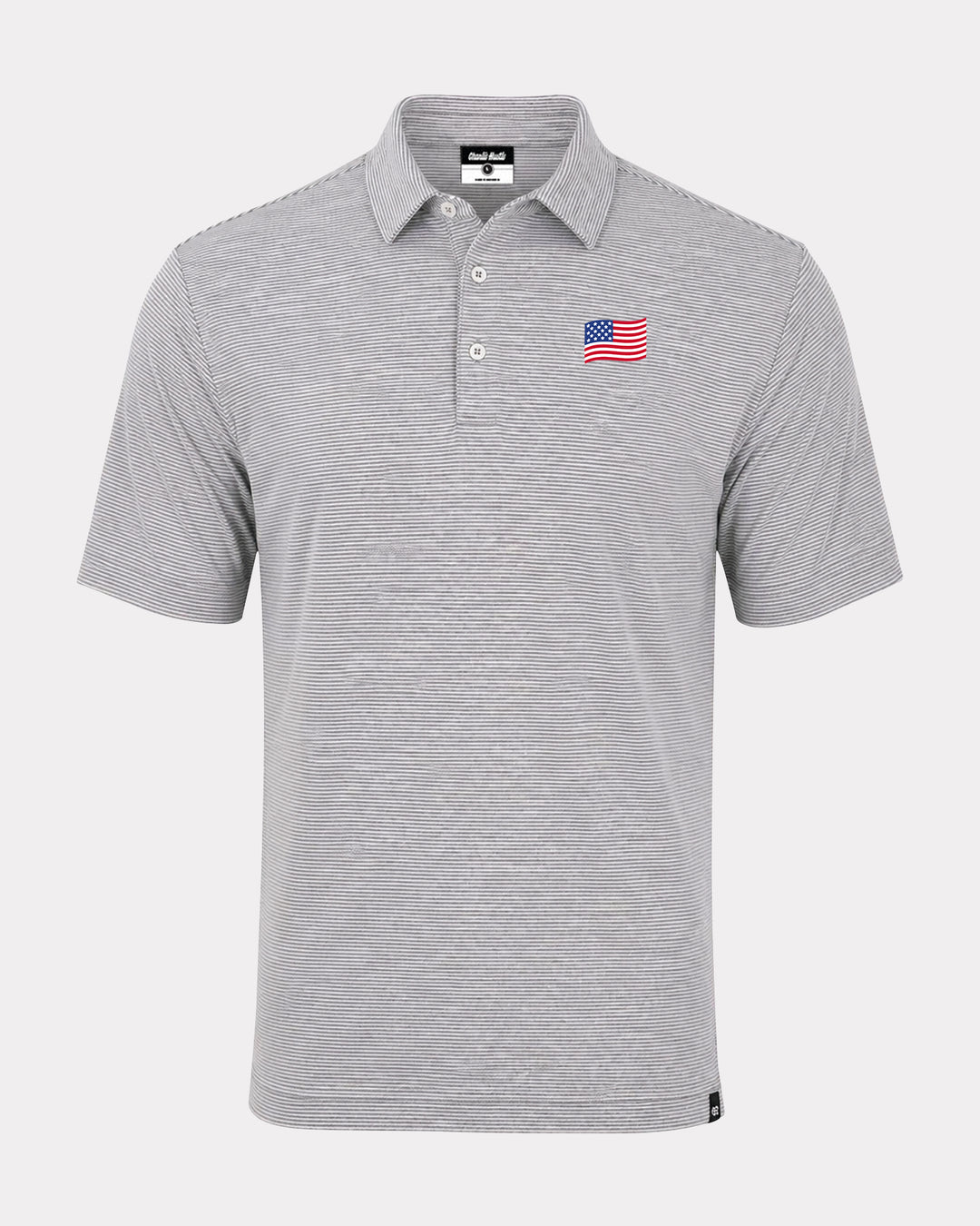 American Flag Stripe Polo | CHARLIE HUSTLE