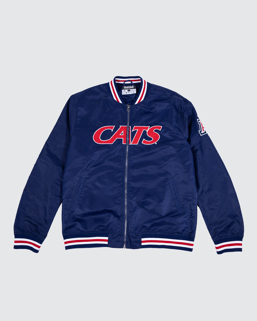 Arizona Cats Wordmark Navy Varsity Jacket | Charlie Hustle