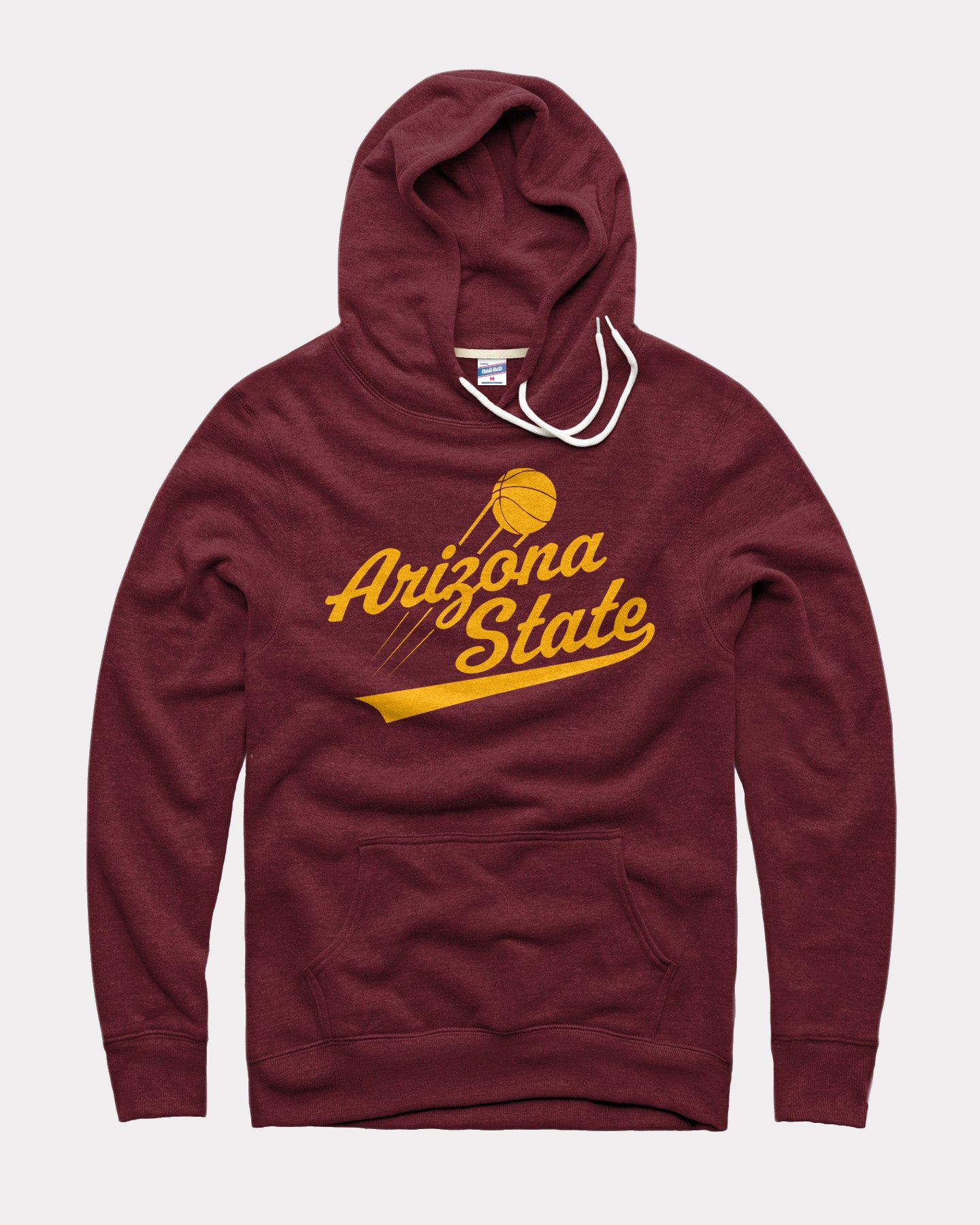 Arizona State Basketball Script Maroon Hoodie | Charlie Hustle